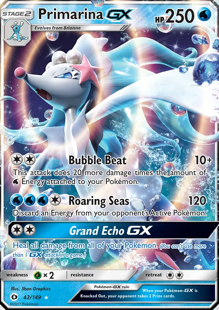 Primarina GX, Sun & Moon 42