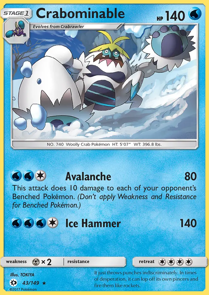 Crabominable, Sun & Moon 43