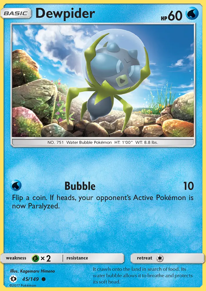 Dewpider, Sun & Moon 45