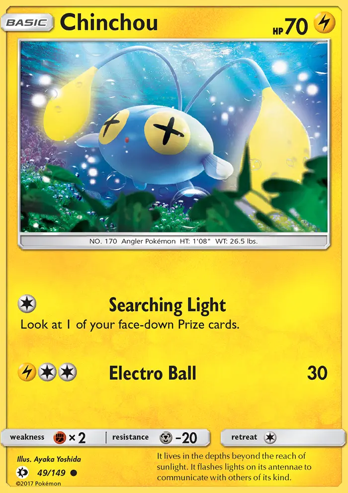 Chinchou, Sun & Moon 49