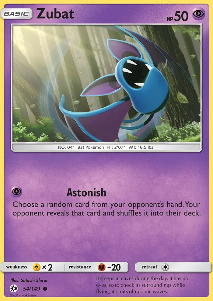 Zubat, Sun & Moon 54