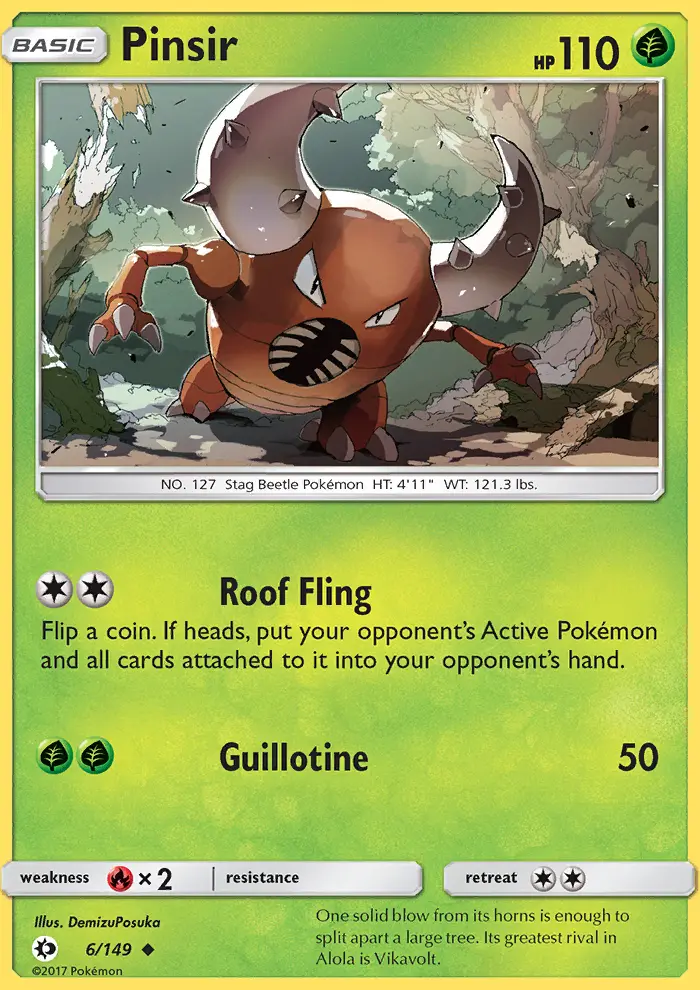 Pinsir, Sun & Moon 6