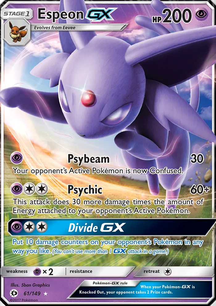 Espeon GX, Sun & Moon 61
