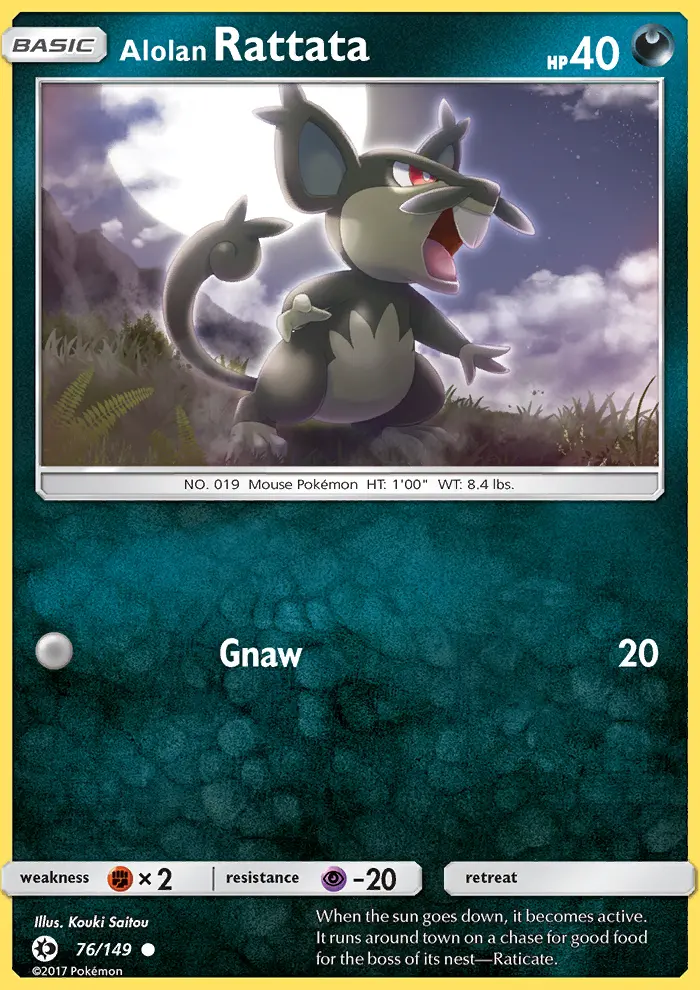 Alolan Rattata, Sun & Moon 76