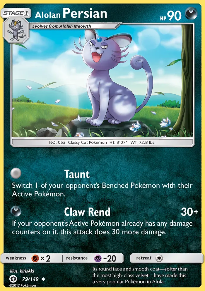 Alolan Persian, Sun & Moon 79