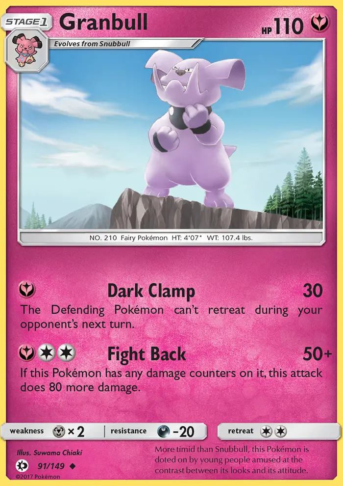 Granbull, Sun & Moon 91