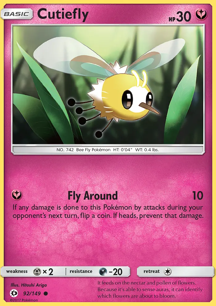 Cutiefly, Sun & Moon 92