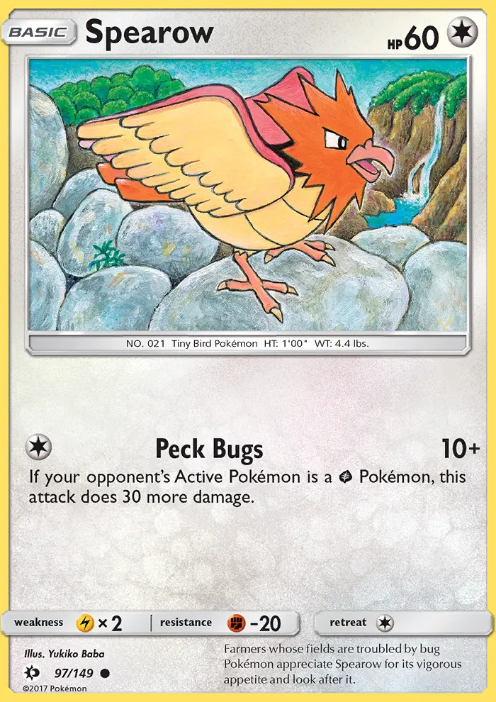 Spearow, Sun & Moon 97