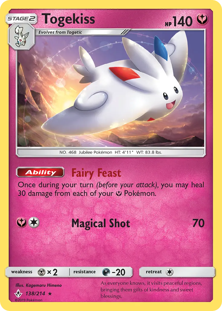 Togekiss, Unbroken Bonds 138
