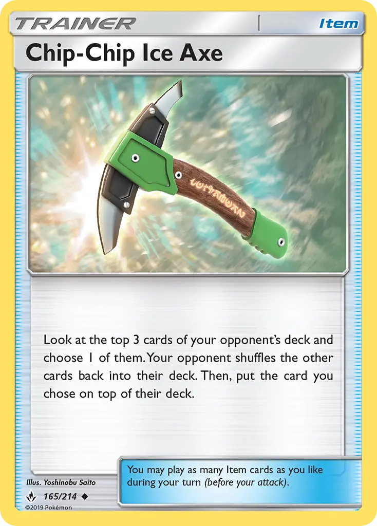 Chip-Chip Ice Axe, Unbroken Bonds 165