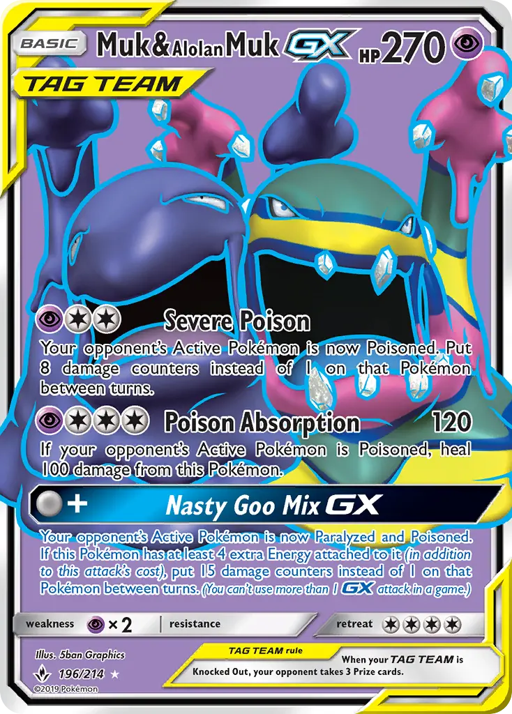 Muk & Alolan Muk GX, Unbroken Bonds 196