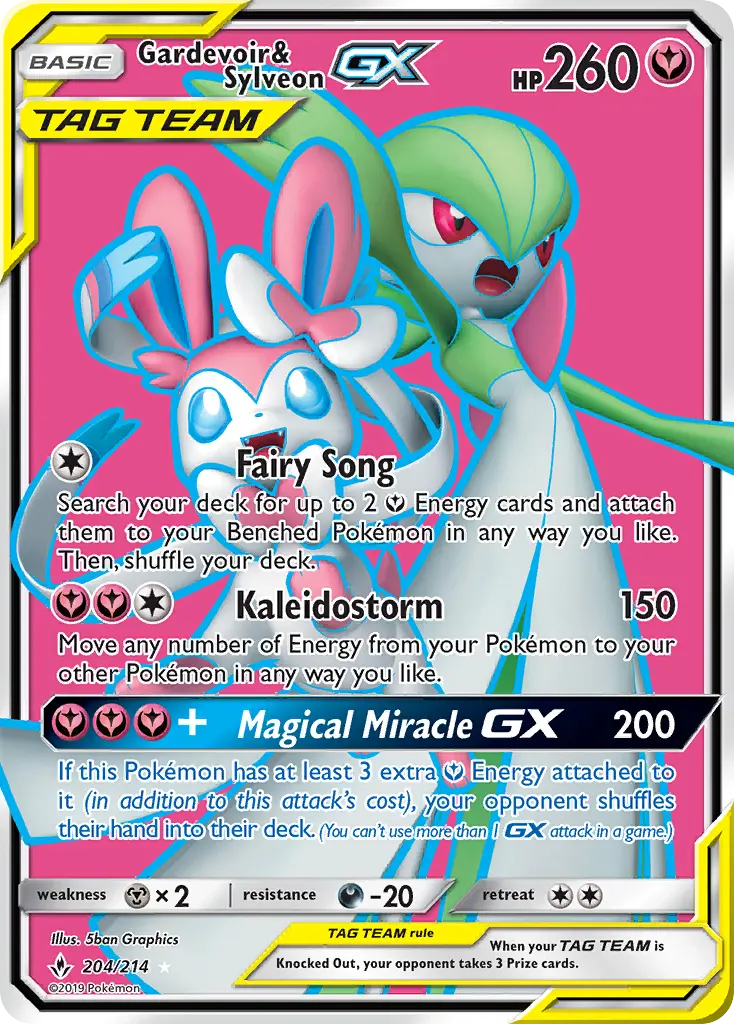 Gardevoir & Sylveon GX, Unbroken Bonds 204