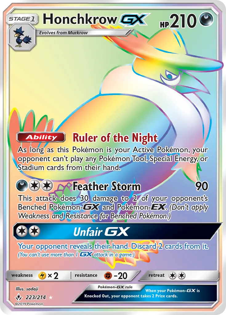 Honchkrow GX, Unbroken Bonds 223