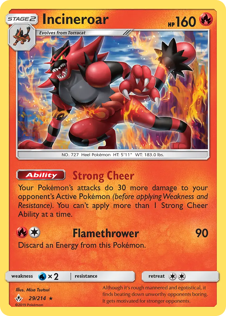 Incineroar, Unbroken Bonds 29