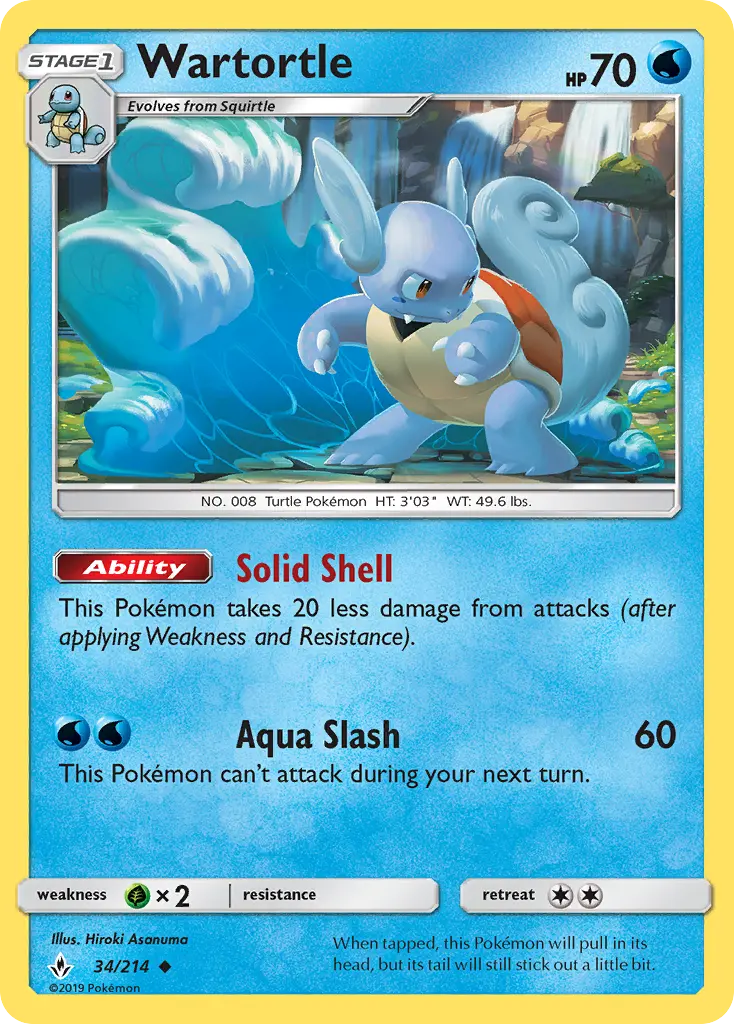 Wartortle, Unbroken Bonds 34