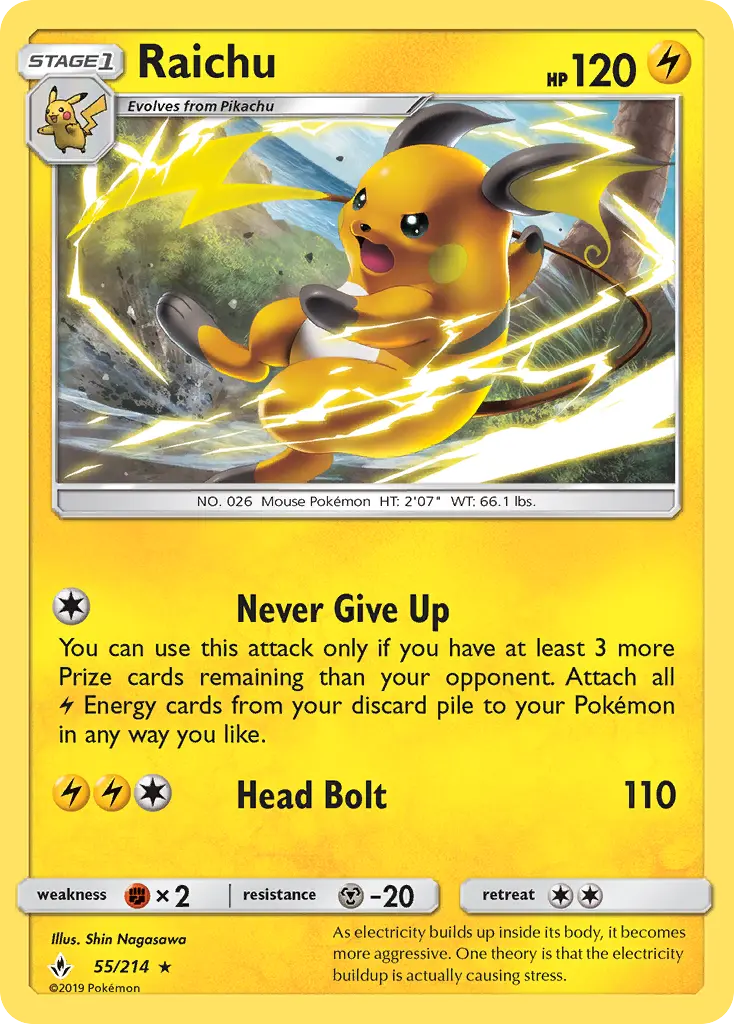 Raichu, Unbroken Bonds 55