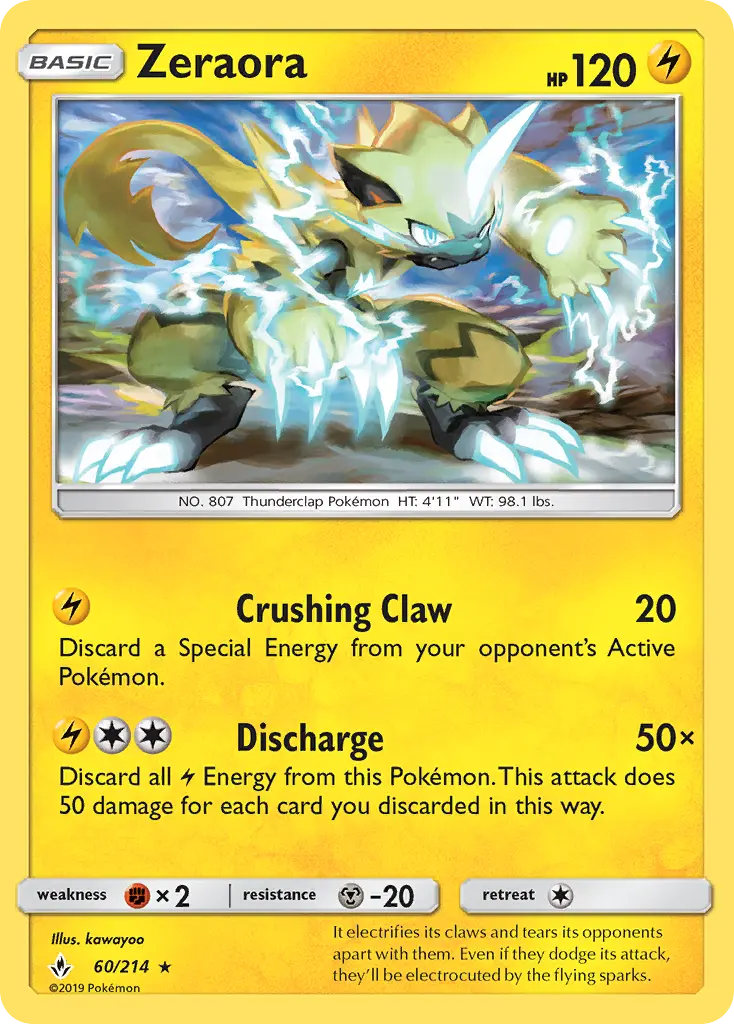 Zeraora, Unbroken Bonds 60
