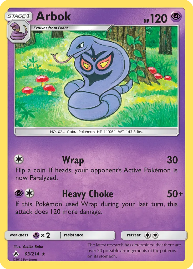 Arbok, Unbroken Bonds 63