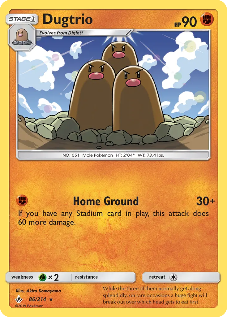 Dugtrio, Unbroken Bonds 86