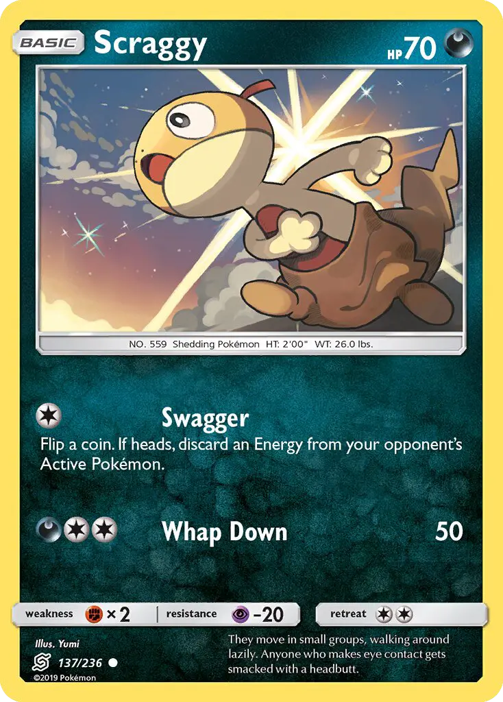 Scraggy, Unified Minds 137