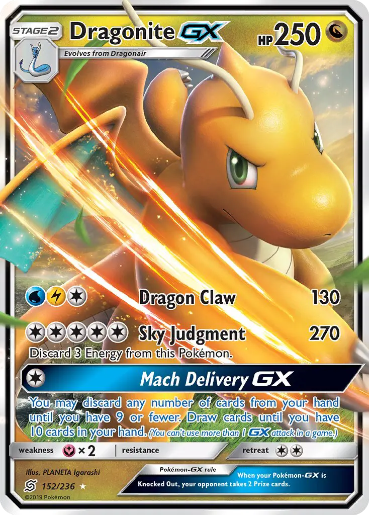 Dragonite GX, Unified Minds 152