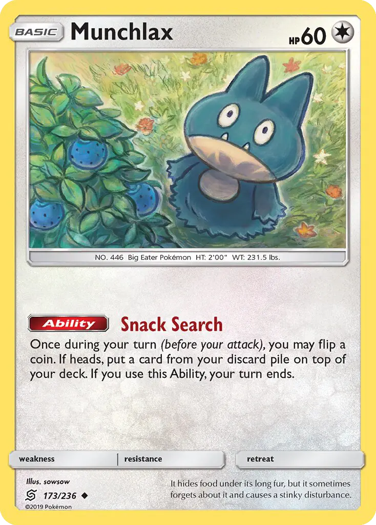 Munchlax, Unified Minds 173