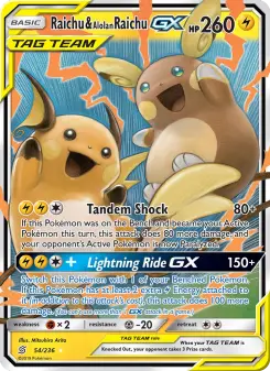 Raichu et Raichu d’Alola GX, Harmonie des Esprits 54