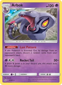 Arbok, Destinées Occultes 27