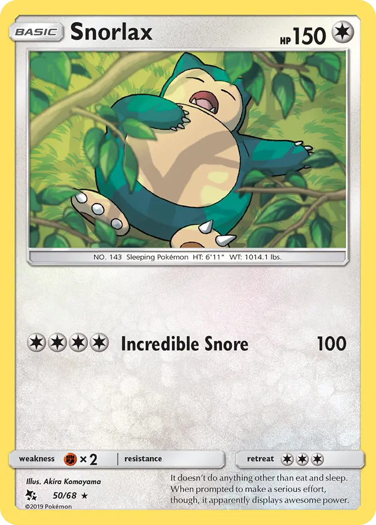 Snorlax, Hidden Fates 50