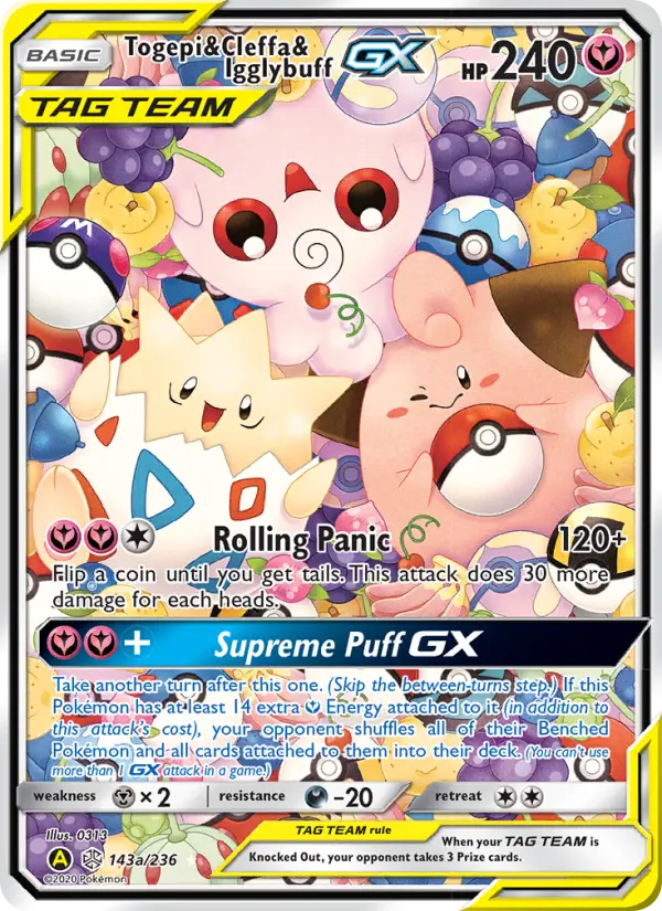 Togepi & Cleffa & Igglybuff GX, Cosmic Eclipse 143