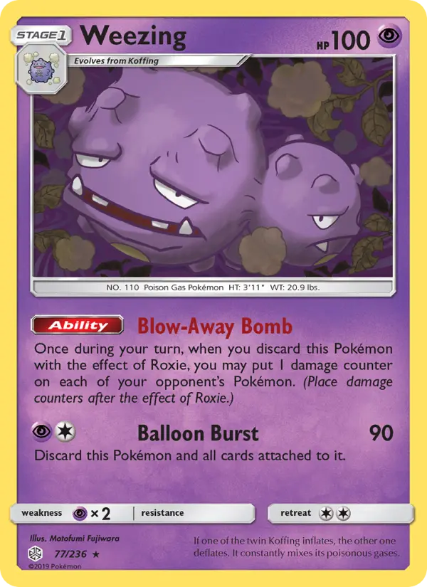 Weezing, Cosmic Eclipse 77