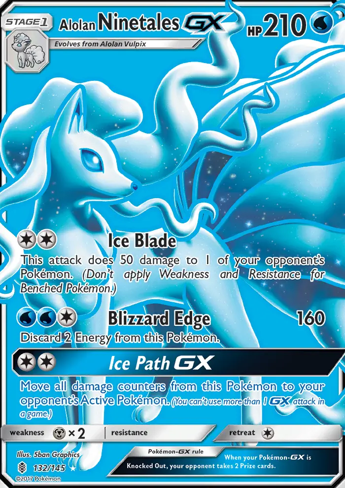 Alolan Ninetales GX, Guardians Rising 132