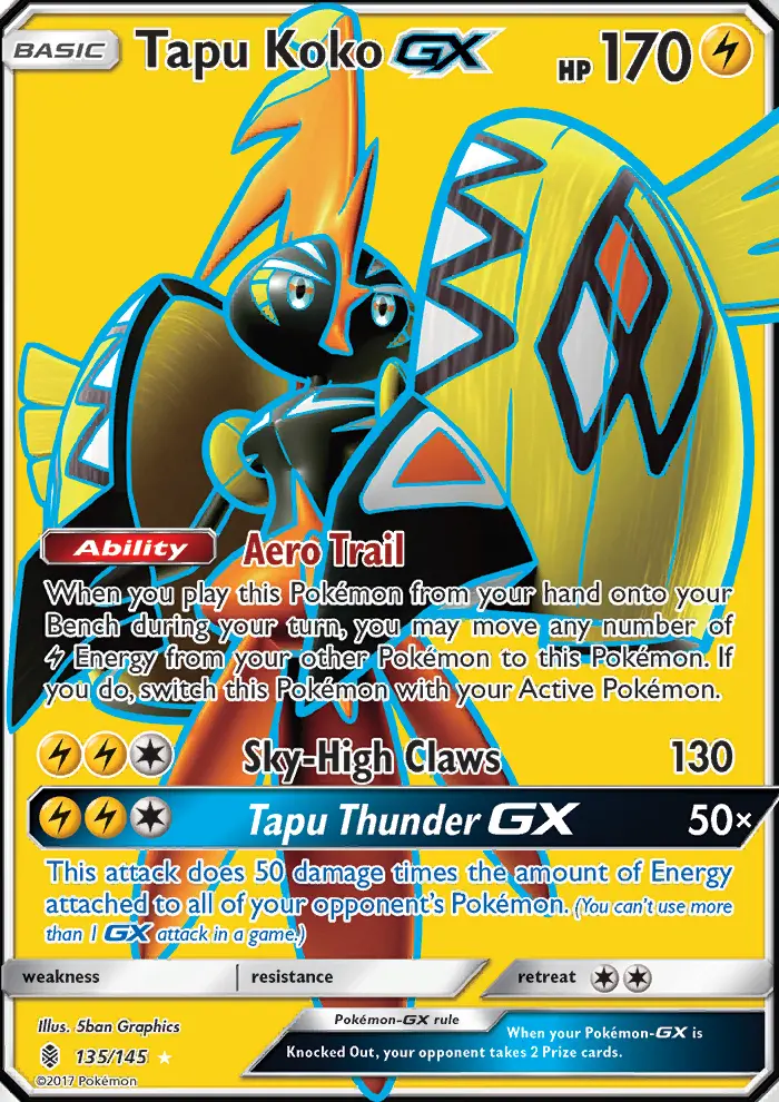Tapu Koko GX, Guardians Rising 135