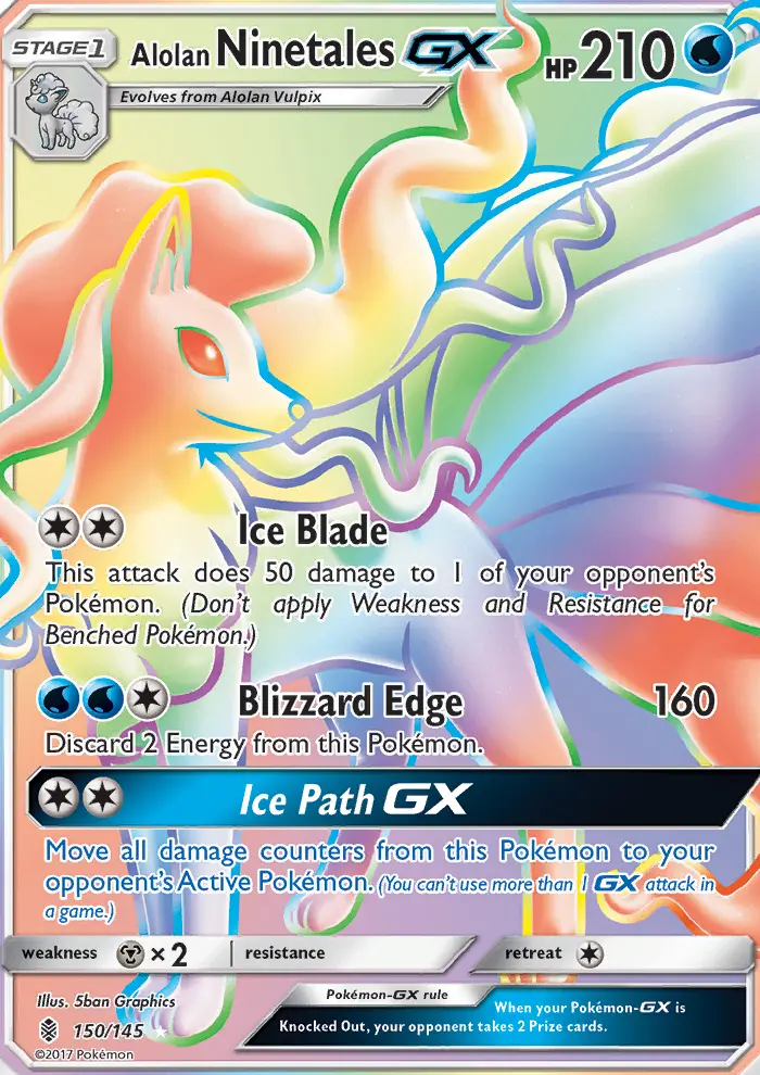 Alolan Ninetales GX, Guardians Rising 150