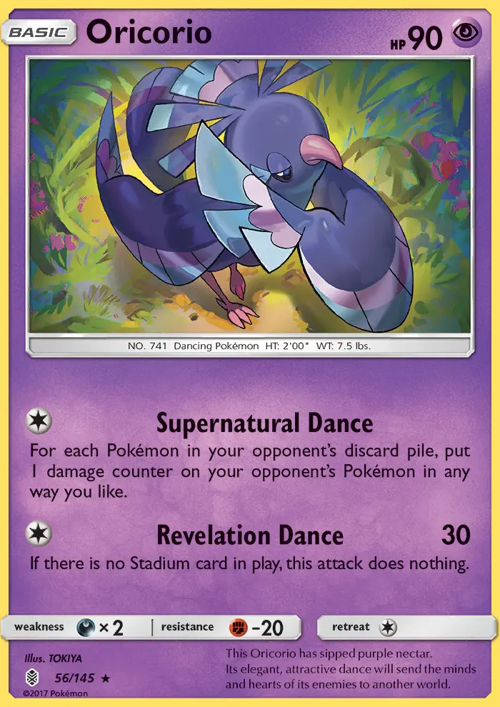 Oricorio, Guardians Rising 56