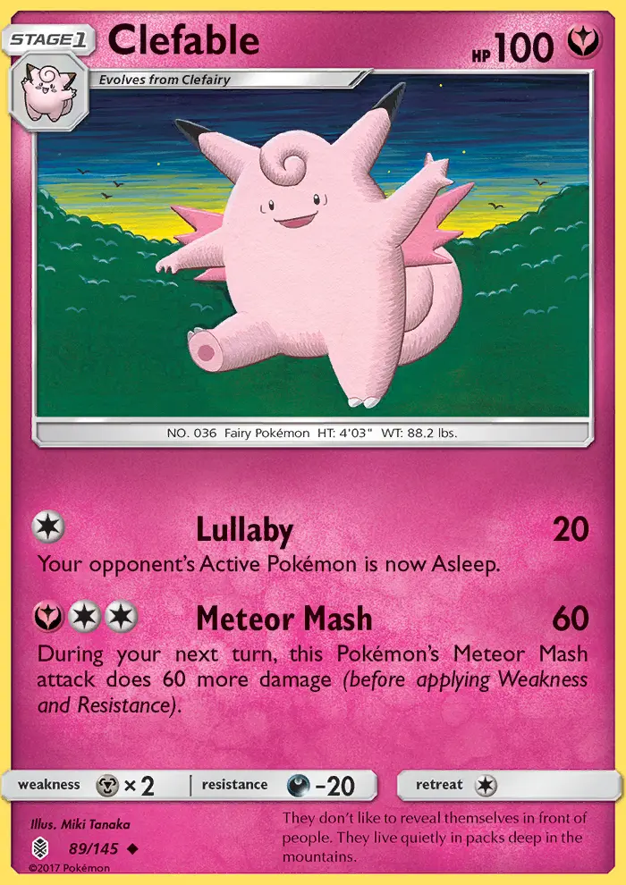 Clefable, Guardians Rising 89