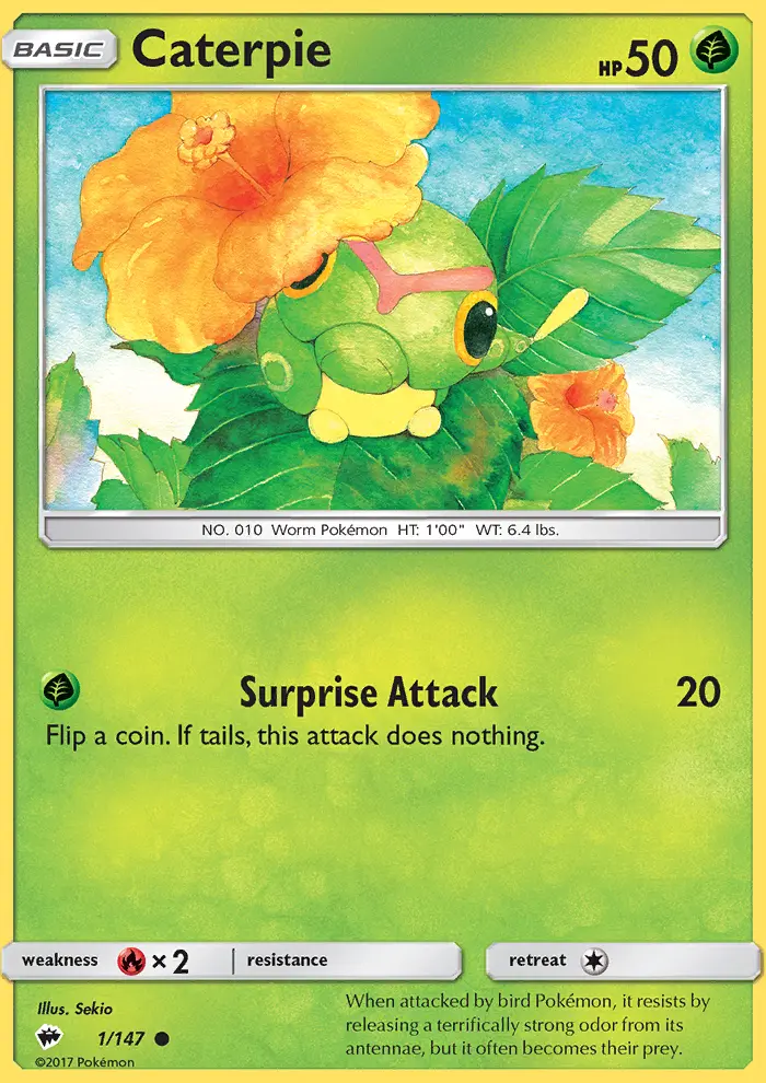Caterpie, Burning Shadows 1