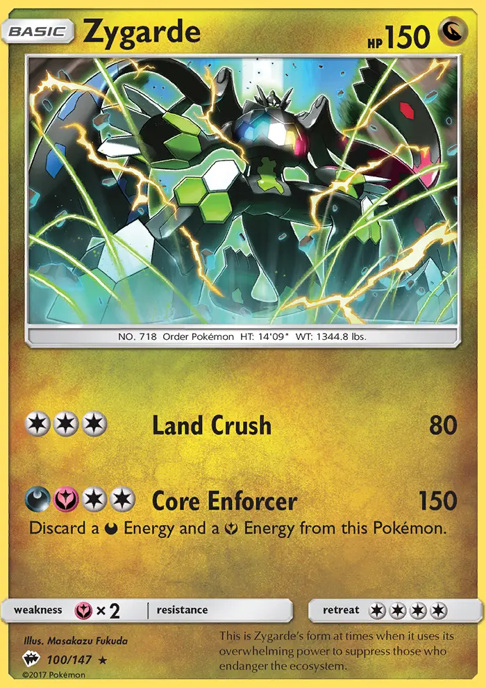 Zygarde, Burning Shadows 100