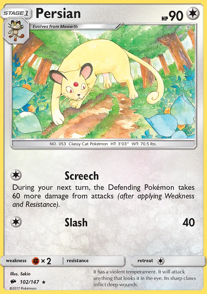 Persian, Burning Shadows 102