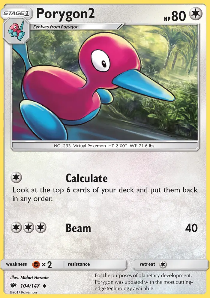 Porygon2, Burning Shadows 104