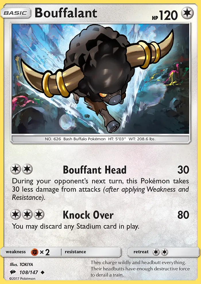 Bouffalant, Burning Shadows 108