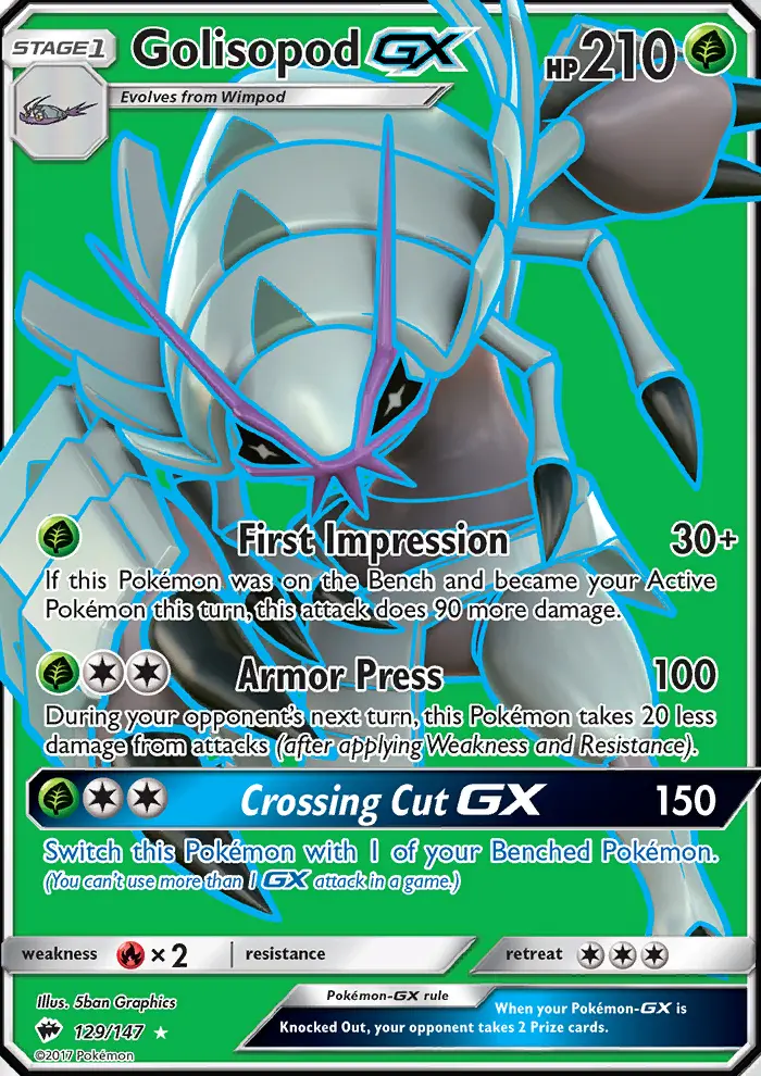Golisopod GX, Burning Shadows 129