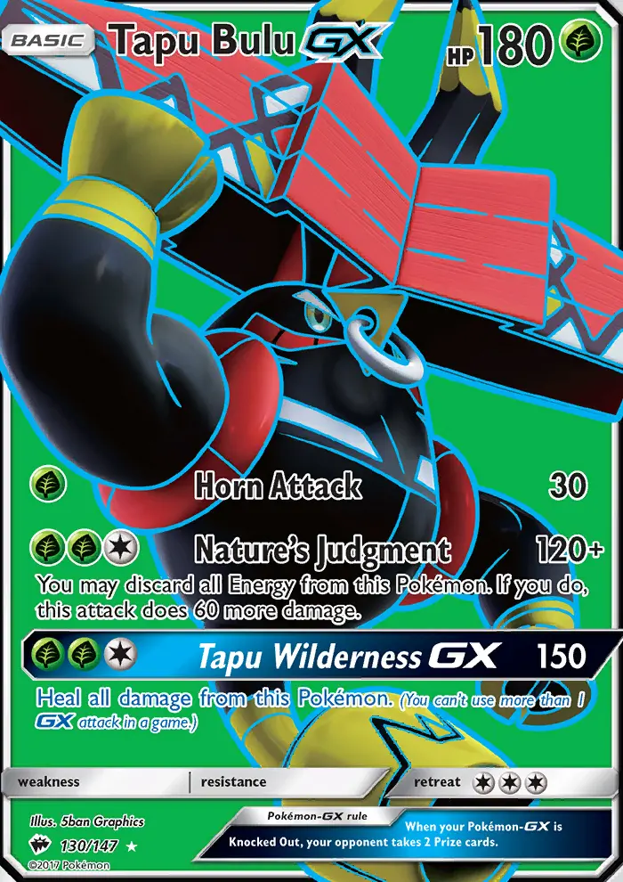 Tapu Bulu GX, Burning Shadows 130