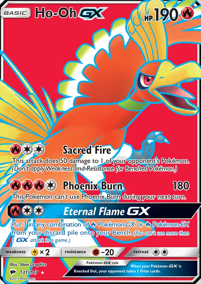 Ho-Oh GX, Burning Shadows 131
