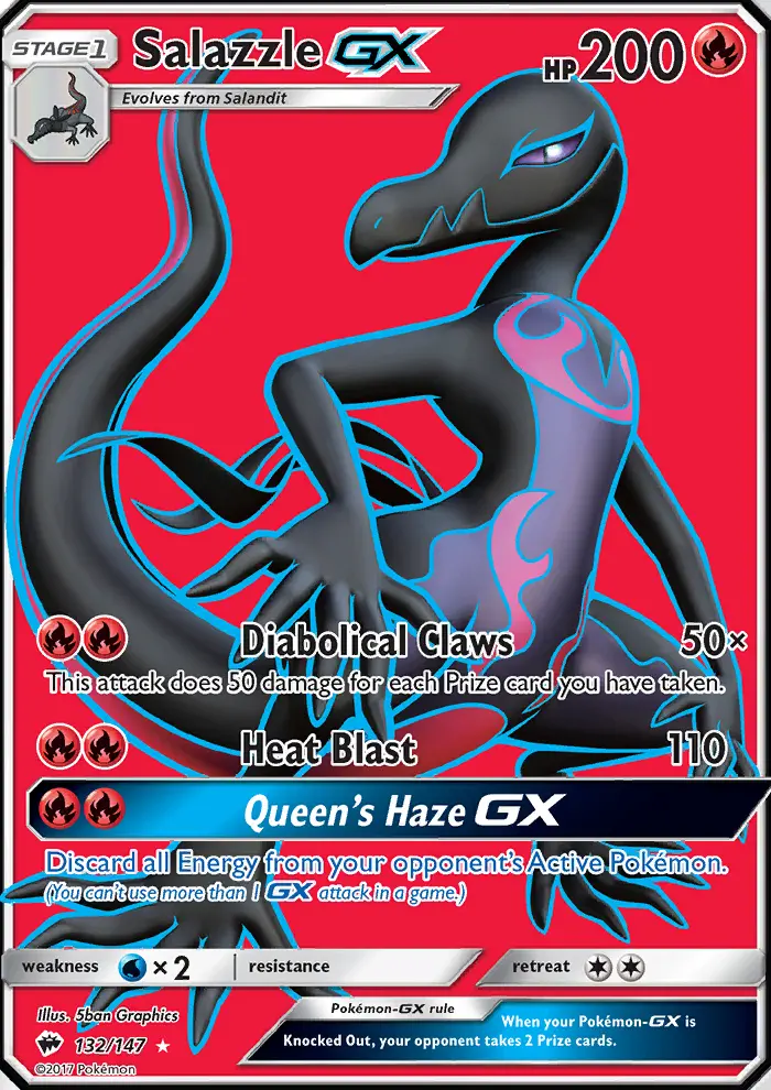 Salazzle GX, Burning Shadows 132