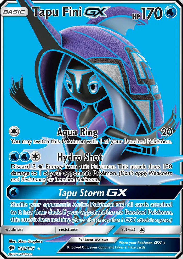 Tapu Fini GX, Burning Shadows 133