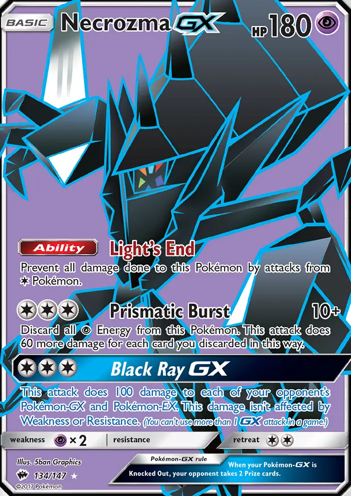 Necrozma GX, Burning Shadows 134