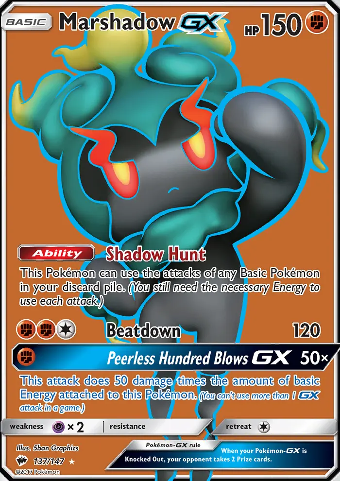 Marshadow GX, Burning Shadows 137