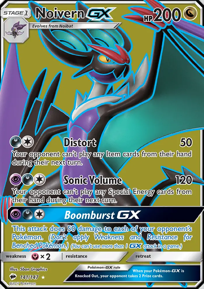 Noivern GX, Burning Shadows 141