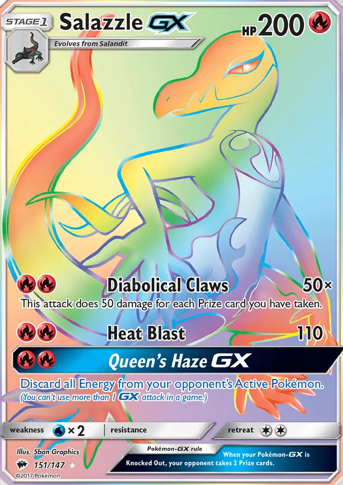 Salazzle GX, Burning Shadows 151